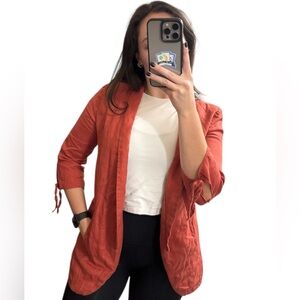 Francesca‘s linen blazer jacket